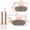Caltric Brake Pads for CanAm Outlander 800 4X4 Front Rear