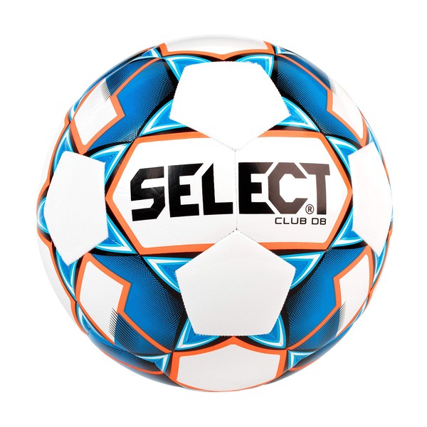 SELECT Club DB V20 Soccer Ball, White/Blue, Size 5