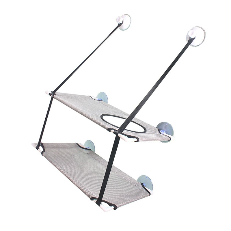 Cat Hammock Double Layer Hanging Installation Strong Suction Cup Soft