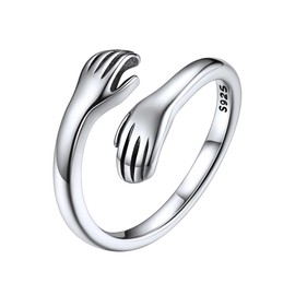 ChicSilver Toe Rings Sterling Silver Adjustable Toe Rings for Women Hypoallergenic Open Hug Toe Ring