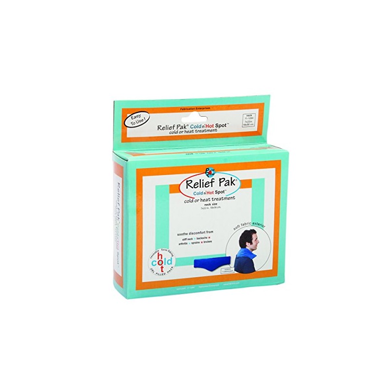 Relief Pak 11-1294 Cold and Hot Fabric Compress, Neck Contour,