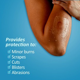 Nexcare Tegaderm Transparent Dressing, Clear Film Lets You See Wounds Heal, Waterproof Dressing Holds Fast for 7 Days - 10 Dressings