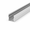 LED Profile in Silver P5-2 100 cm without Cover for