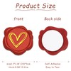 50Pcs Heart Wax Seal Stickers Self-Adhesive Envelope Seal Stickers