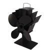 Heat Powered Fireplace Fan 4 Blades Aluminum Alloy Stove Fan