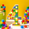 Baquler Building Block Light up Number Birthday Decoration Sign Marquee