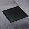 Matte Black Square Shower Drain, HIDROP SUS 304 Stainless Steel