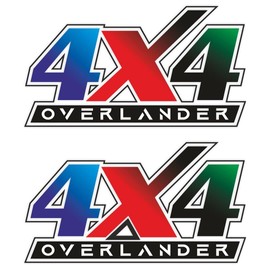 CVANU Overlander Stylish Exterior Car Sticker Decal for Hood, Bumper, Sides Window 2pcs Size(8cm X 20cm)_cv23