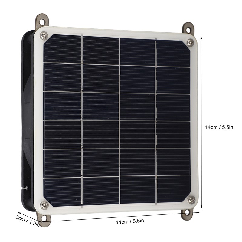 Solar Panel Powered Fan Kit 20W Monocrystalline Solar Panel Exhaust