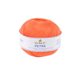 DMC Petra Yarn, 100% Cotton, Orange, Size 5
