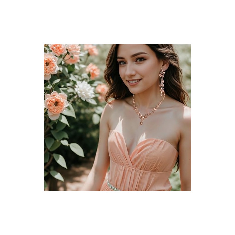 EVER FAITH Mujer Set de Joyería Cristal Austriaco Bola de