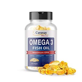 Aceite de pescado Omega 3 de 2.000 mg de grado farmacéutico. 1000mg EPA 500mg DHA. Cápsulas sin eructos sin sabor a pescado. Todo natural, orgánico,  