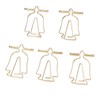 100Pcs Gold Paper Clips Cute Shape Stainless Steel Multifunction Metal