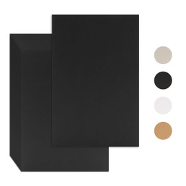 25 Pcs Book Board, Binder Board, Cover Board, Heavy Duty Chipboard for Book Binding, DIY Cardboard (Black, 9 x 6 Inch 80PT)