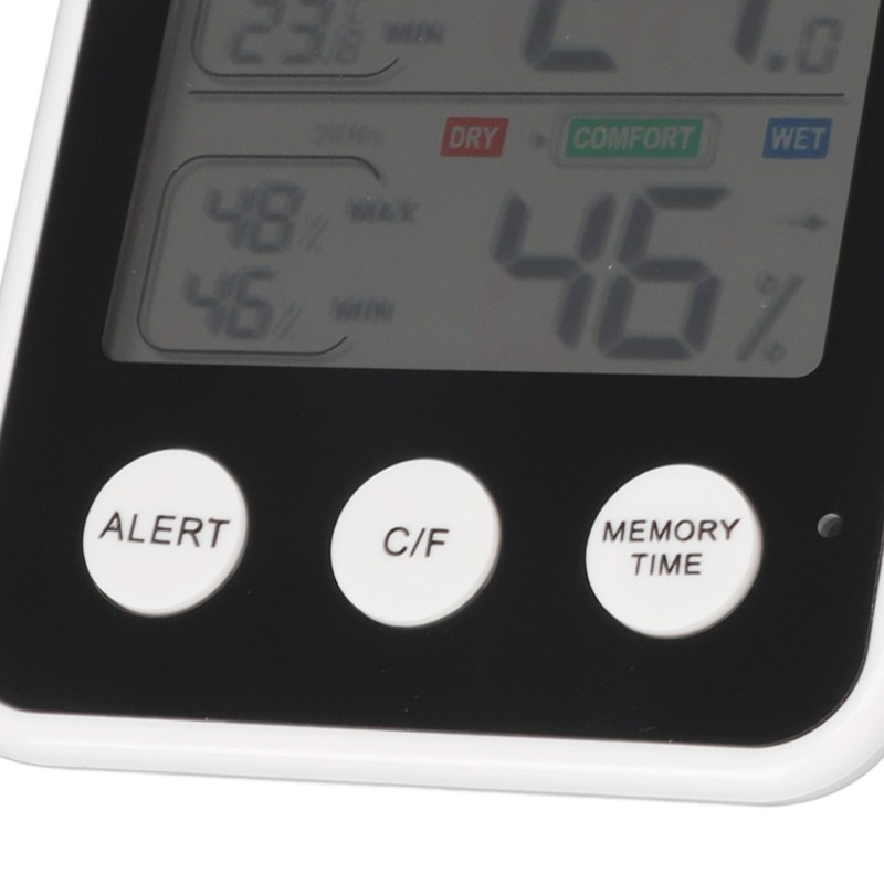 Room Thermometer 3.7in LCD Display High Accuracy Comfort Level Indicator