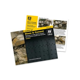 Acrylicos Vallejo"Stone & Cement" Pigments Set,35 ml (Pack of 4)