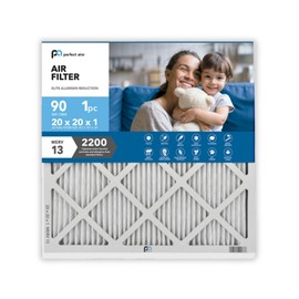 Perfect Aire Elite Air Filter MERV 13 - Electrostatically Charged Pleated Dual Airflow HVAC Filter - Lasts 90 Days (1 Pack, 20x20x1)