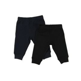 Leveret Baby Boys Girls Two Pack Legging Navy & Black Size 18 Months