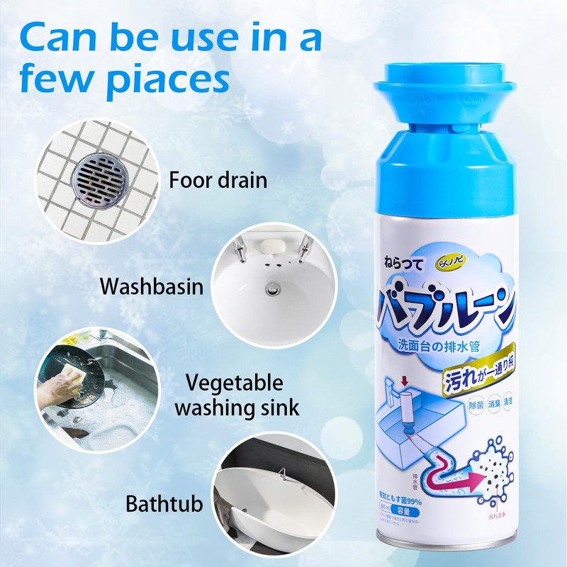 Foaming Drain Cleaner,Drain Clog Remover – Cleaner and Deodorizer,Foaming Cleaners