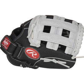Rawlings | Sure Catch T-Ball & Youth Baseball Glove | Right Hand Throw | 11" | Black/Grey