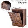 Zvyteay 13 Gallons Tilt Out Trash Can Cabinet, Wooden Free