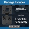 Proven Industries Trailer-Door Hasp Lock, Puck Lock Not Included, Made