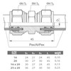 20x16mm PEX-AL-PEX Brass Compression Pipe Fittings Union