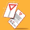 100 Road Sign Flash Cards with Cheat Sheet Color-Coded Detailed