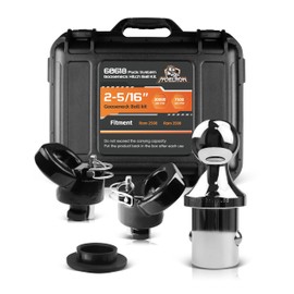 Jyoelron 60618 Puck System Gooseneck Ball Hitch Kit with Box, Fit for 2013-2025 RAM 2500 3500, 2-5/16“ Gooseneck Ball for Truck Bed with 2 Safety Chain Anchors, 30000 lbs GTW/7500 lbs VTW