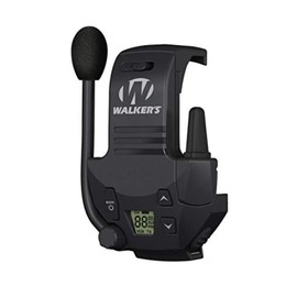 Walker's Razor Walkie Talkie Handsfree Communication up to 3 Miles , Black