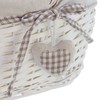 Love Heart Basket with Handle White
