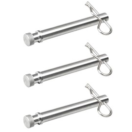 TS35010 Hitch Pin for B&W, 2”&2.5” Receiver Trailer Hitch Tow and Stow, Stainless Steel Replacement Pin and Clip (3 Pack)