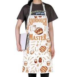 JNIAP Sourdough Bread Baking Apron Sourdough Lover Gift Sourdough Starter Apron Sourdough Bread Apron Sourdough Master Gifts (Sourdough ap), Large