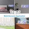 DSLIHA 3D Digital Alarm Clock for Bedrooms, LED Desk USB