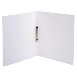Exacompta - ref. 54178E - 1 flexible binder with OPAK label - 2 round rings, diameter 15 mm - Spine 20 mm - External dimensions: 32 x 25 cm - A4 file format - Colour: white