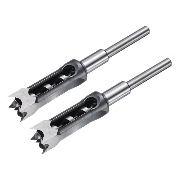 uxcell 2pcs Square Hole Drill Bit 25mm(1") High Carbon Steel