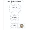 Placa De Identificacion Personalizada Para Perros (M, Plateado)