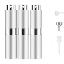 RUZAR 8ml Perfume Atomizer,3 pcs Perfume Travel Refillable Bottle, Empty Cologne Travel Bottle, Atomizer Sprayer For Perfume