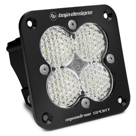 Baja Designs Squadron Sport Flush Mount LED Auxiliary Light for Jeeps, Off-Road 4x4, Trucks, UTV, ATV, SUV (Work Scene; Clear)