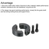 MECCANIXITY Shaft Collar 0.98 Inch Bore Double Split Carbon Steel