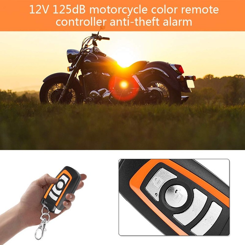 Motorcycle alarm systems, anti-theft device, motorcycle theft warning system, remote