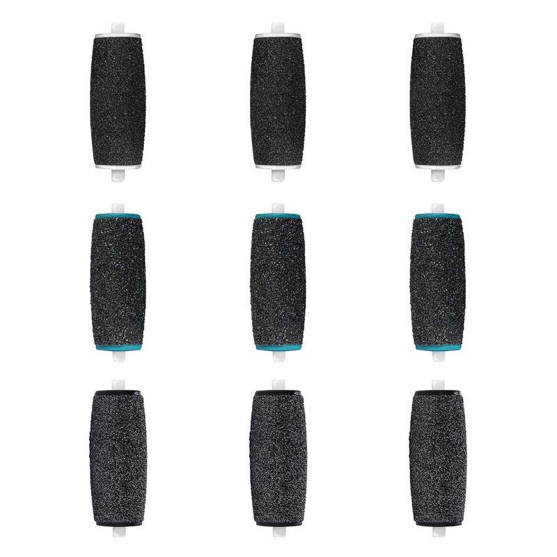 9 Pcs Pedi Replacement Rollers for Scholl, Refills for Scholl