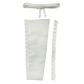 Cxapnstou Satin Adjustable Corset Kits to Replace a Zipper for Women Wedding Gown Dress,Ivory,10 Inches