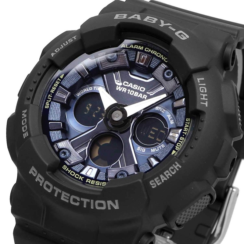 Casio BA-130-1A2 Women's Wristwatch, Analog, Digital, Ana-Digi, Waterproof, Sports, Black,