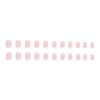 JUSTOTRY Pack of 24 Pink Nails for Gluing, Short, White