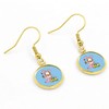 Tabby Cat Easter Drop Dangle Earring, Gold