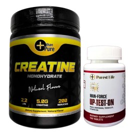 Creatina Monohidratada 1kg + Frasco Precursor Testosterona