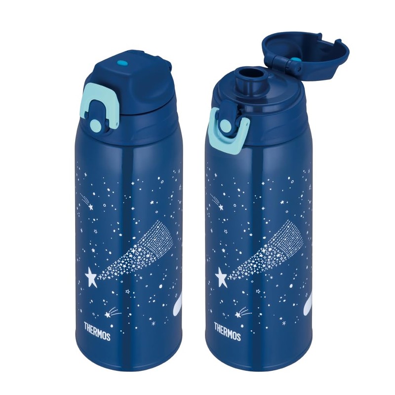 Thermos FJJ-802WF NB Vacuum Insulated 2-Way Bottle, 0.8L/0.83L Navy Blue