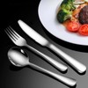 49PCS Silverware Set with Organizer, Stainless Steel Flatware Drawer Cutlery