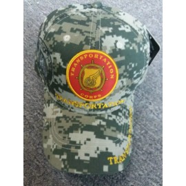 US Army Transportation Military Green Digital Camo Baseball Cap Side Emblem Hat